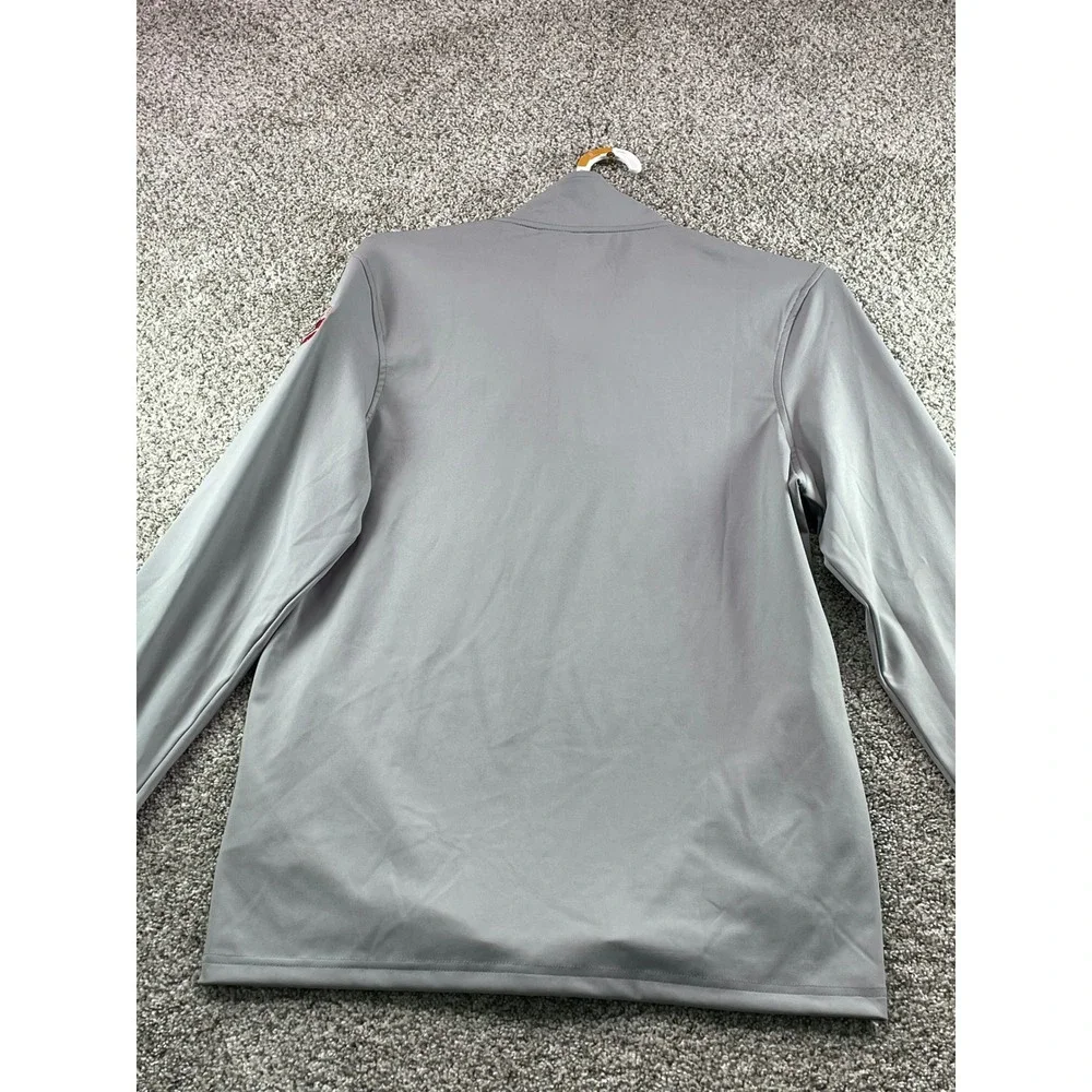Antigua Ohio State Buckeyes 1/4 Zip Pullover Mens Small Gray NEW Wrigley Field